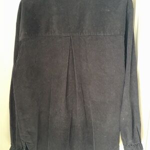 Black corduroy shacket